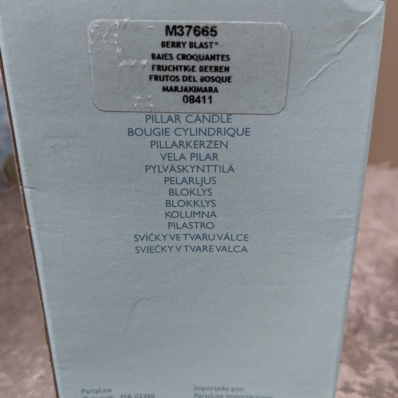 Partylite Berry Blast Pillar Candle- 7" Retired M37665 - Picture 2 of 6